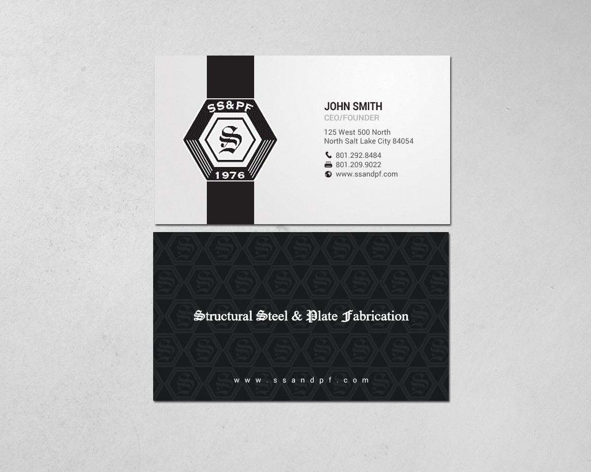 Design de Carte de Visite par chandrayaan.creative pour Structural Steel & Plate Fabrication | Design #15587862