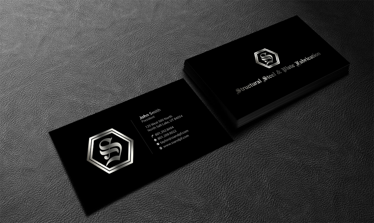 Business Card Design by SS_Designs for Structural Steel & Plate Fabrication | Design #15525939