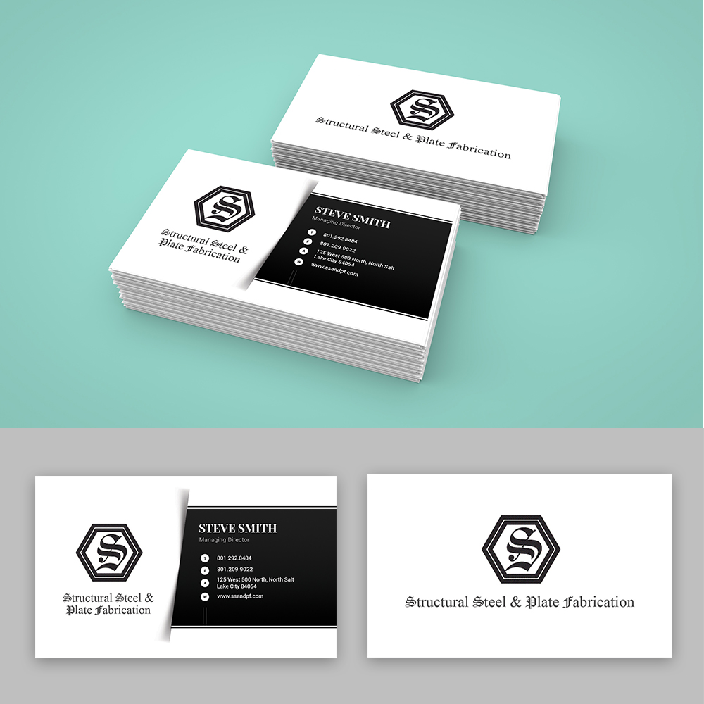 Business Card Design by codopoliz.solutions for Structural Steel & Plate Fabrication | Design #15553720