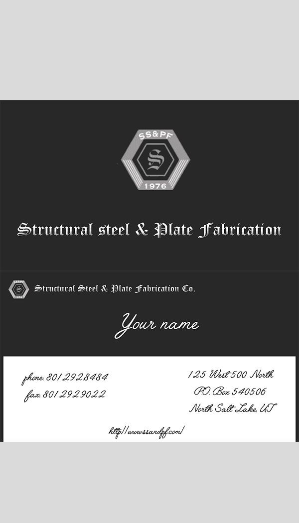 Visitenkarten-Design von Codruc für Structural Steel & Plate Fabrication | Design #15525400