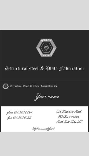 Business Card Design by Codruc for Structural Steel & Plate Fabrication | Design: #15525400