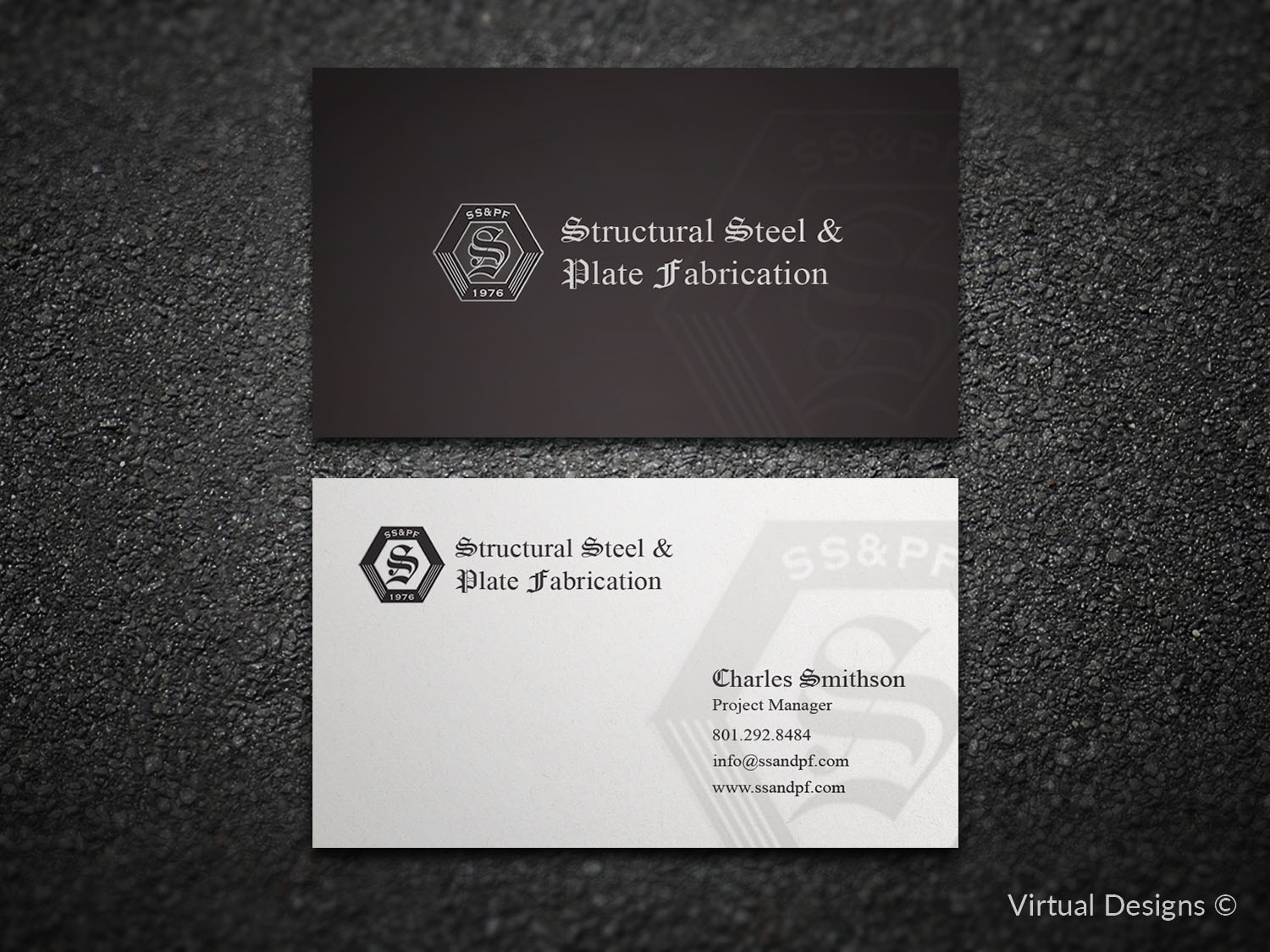 Business Card Design by SyncFuse™ Solutions for Structural Steel & Plate Fabrication | Design #15642284