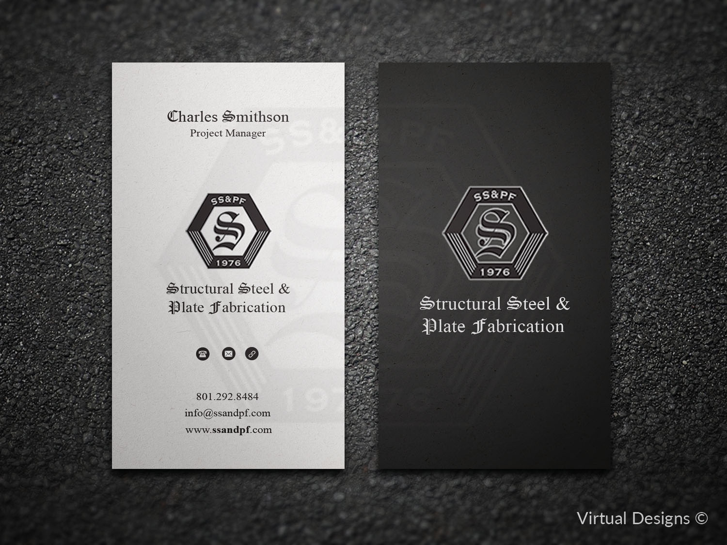 Design de Carte de Visite par SyncFuse™ Solutions pour Structural Steel & Plate Fabrication | Design #15642409