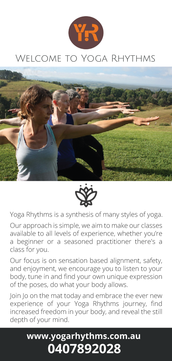 Flyer Design by Sergio Coelho for Yoga Rhythms | Design #15505790