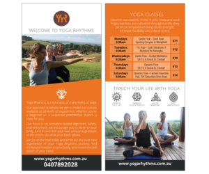 Flyer Design by Sergio Coelho for Yoga Rhythms | Design: #15506714