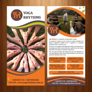 Flyer Design by theblueart for Yoga Rhythms | Design: #15510571