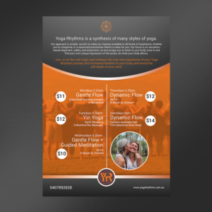 Flyer Design by designgreen for Yoga Rhythms | Design: #15509747