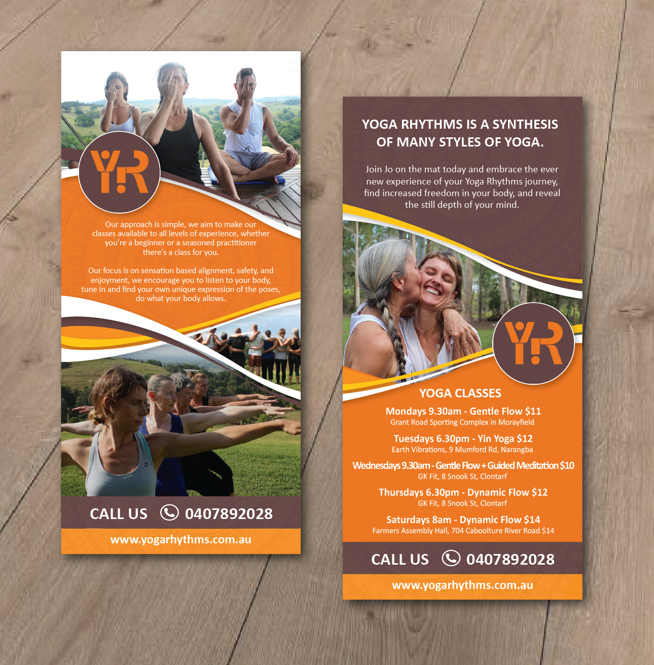 Flyer-Design von alex989 für Yoga Rhythms | Design #15515075