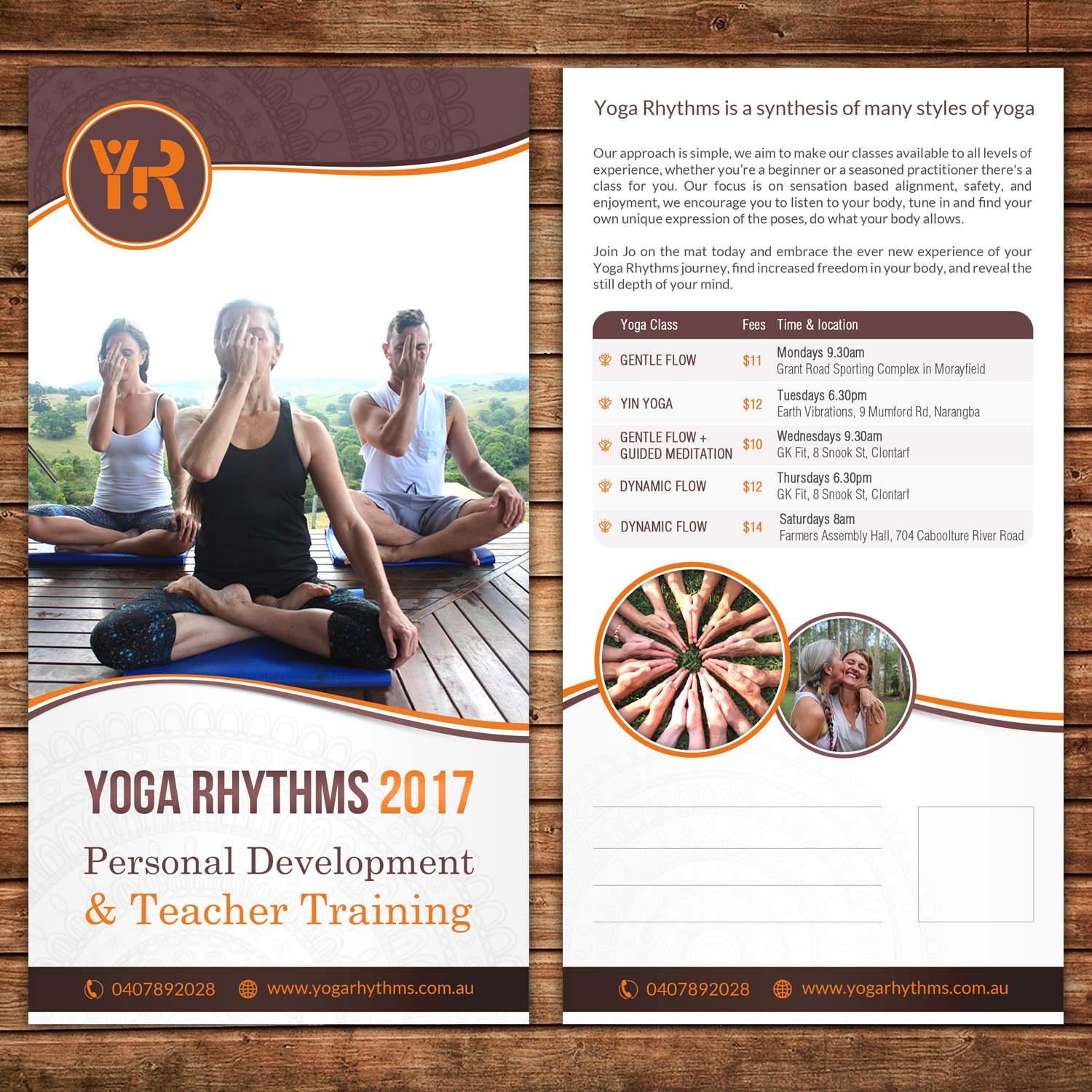 Diseño de Flyer por debdesign para Yoga Rhythms | Diseño #15504634