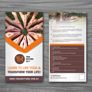 Flyer Design by debdesign for Yoga Rhythms | Design: #15504703