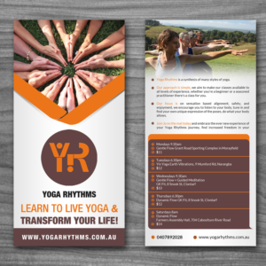 Flyer Design by debdesign for Yoga Rhythms | Design: #15515527