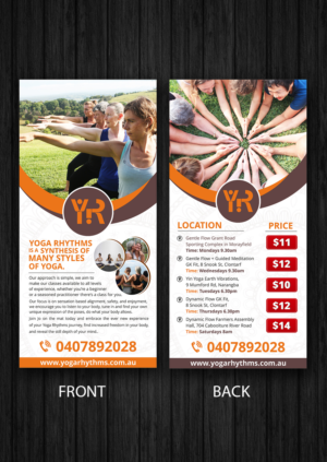 Flyer Design by ecorokerz for Yoga Rhythms | Design: #15505250