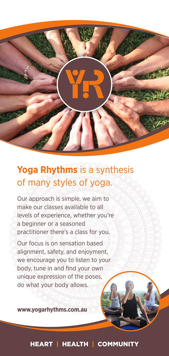 Design de Flyer par D Creative pour Yoga Rhythms | Design #15509245