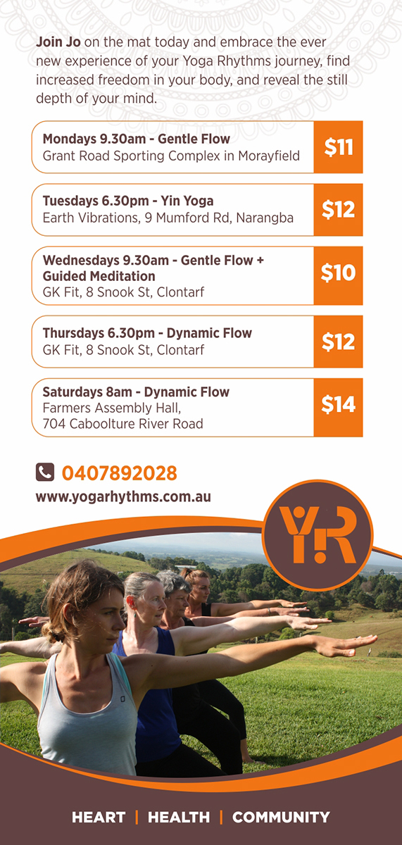 Design de Flyer par D Creative pour Yoga Rhythms | Design #15509309