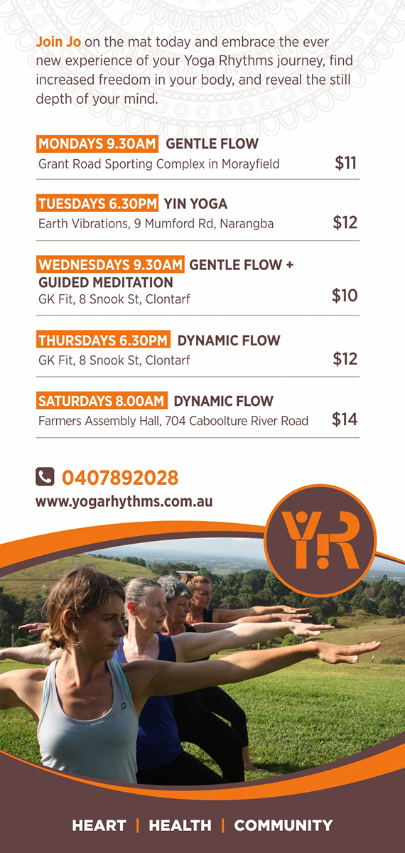 Flyer Design by D Creative for Yoga Rhythms | Design #15520051