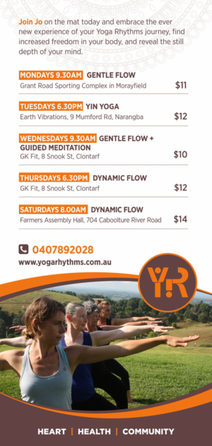 Flyer-Design von D Creative für Yoga Rhythms | Design: #15520051