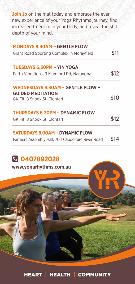 Flyer Design by D Creative for Yoga Rhythms | Design #15520169
