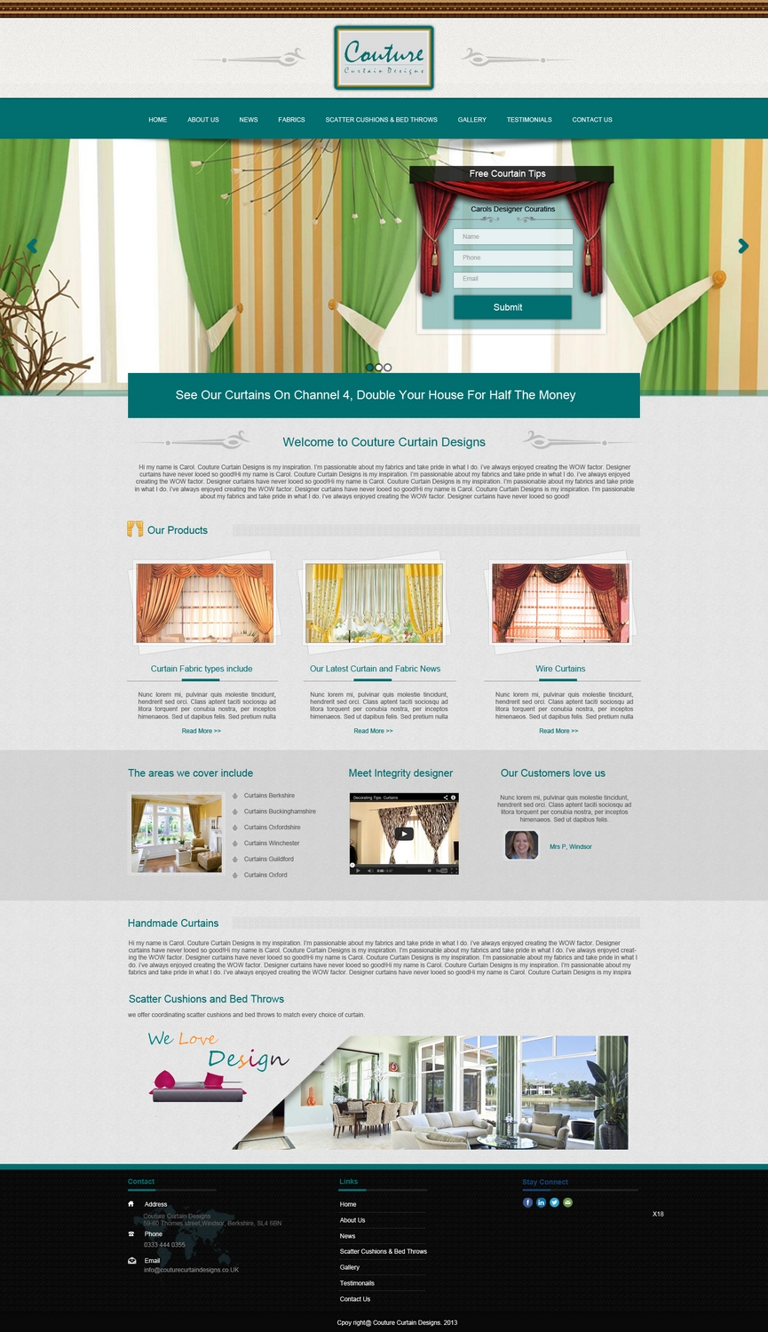 Wordpress Design by pb for this project | Design #2598519