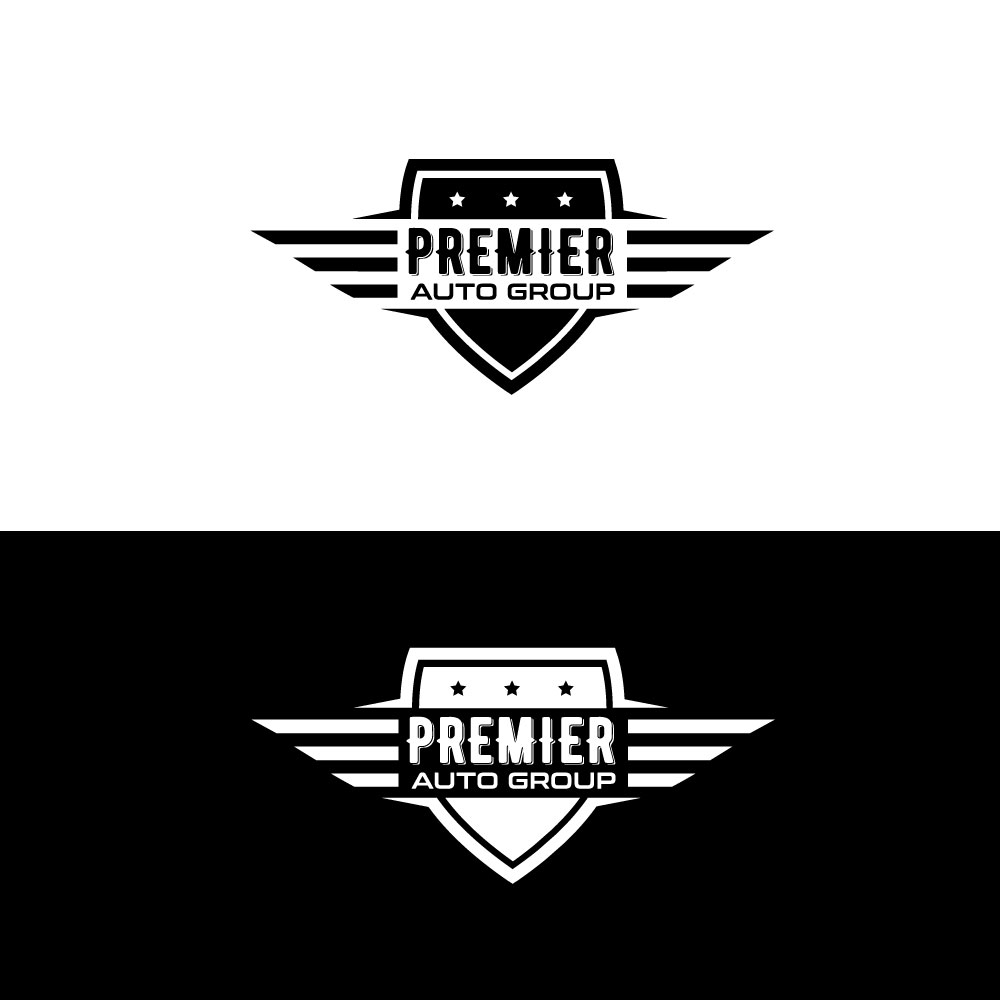 Conservative, Upmarket, Used Car Logo Design for Premier Auto Group by