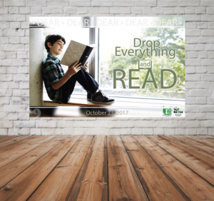 Drop Everything And Read- DEAR poster | Diseño de Póster por mgfrontado