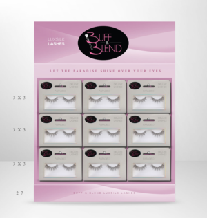 Point of Sale Display units for False Eyelashes launching in retail outlets. | Design Emballage par rafaeldsgn