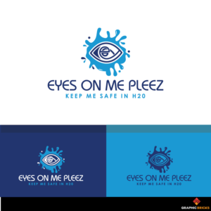 Eyes on Me Pleez with a sub text of Keep Me Safe in H20. | Logo Design by Graphic Bricks