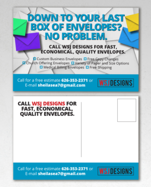 Postcard Design by andrew3344 for WSJ Designs | Design: #15546477