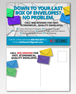 Postcard Design by andrew3344 for WSJ Designs | Design: #15546696