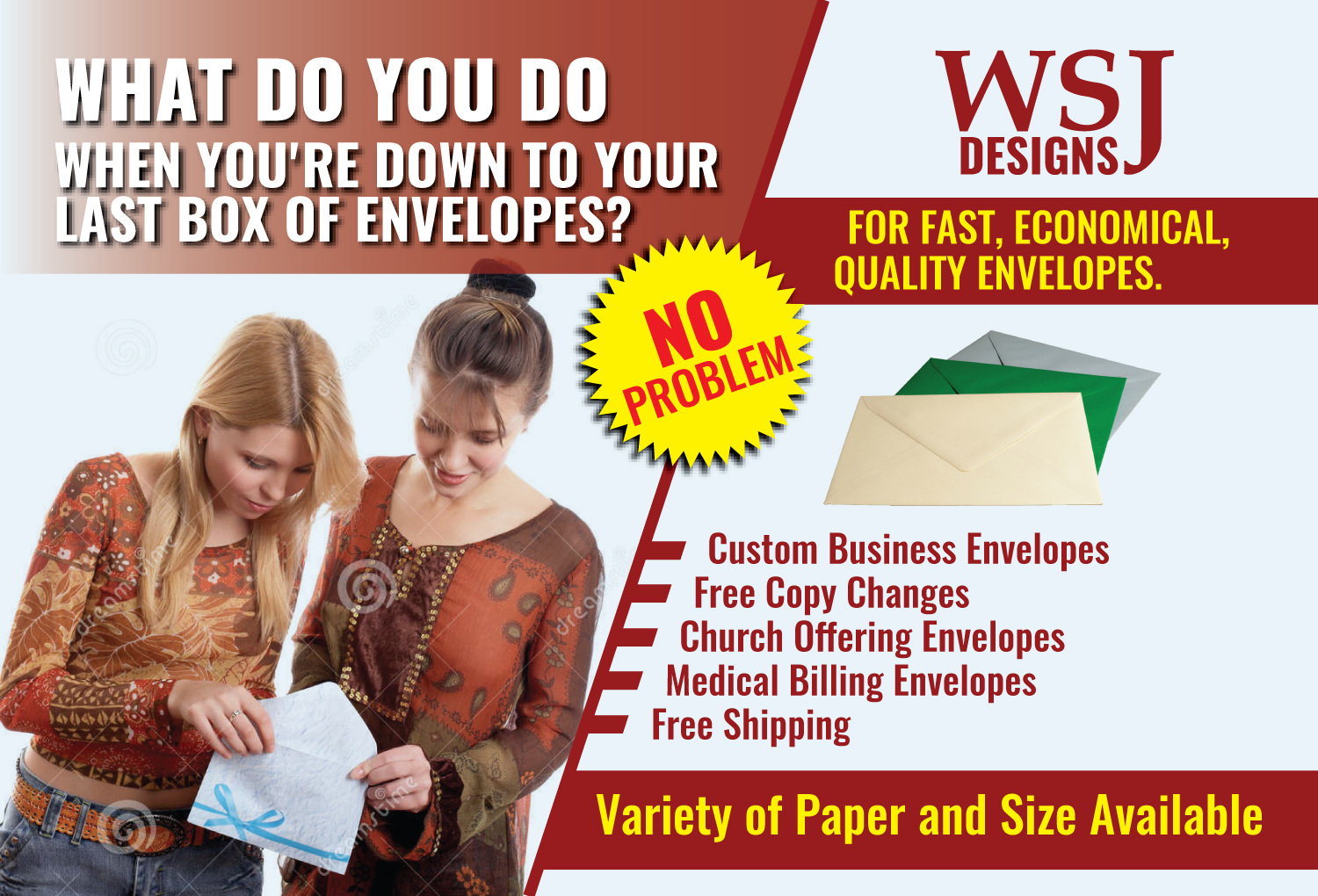 Design de Carte Postale par Impressive Sol pour WSJ Designs | Design #15540802