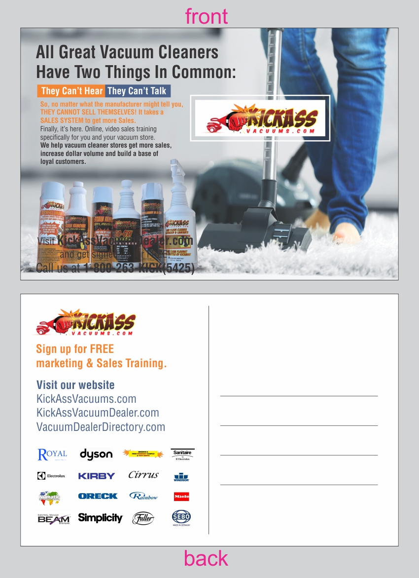 Design de Flyer par Savitra pour KickAssVacuums.com | Design #15514934