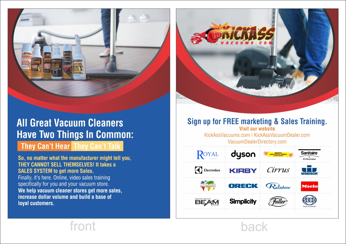 Flyer Design by Savitra for KickAssVacuums.com | Design #15515072