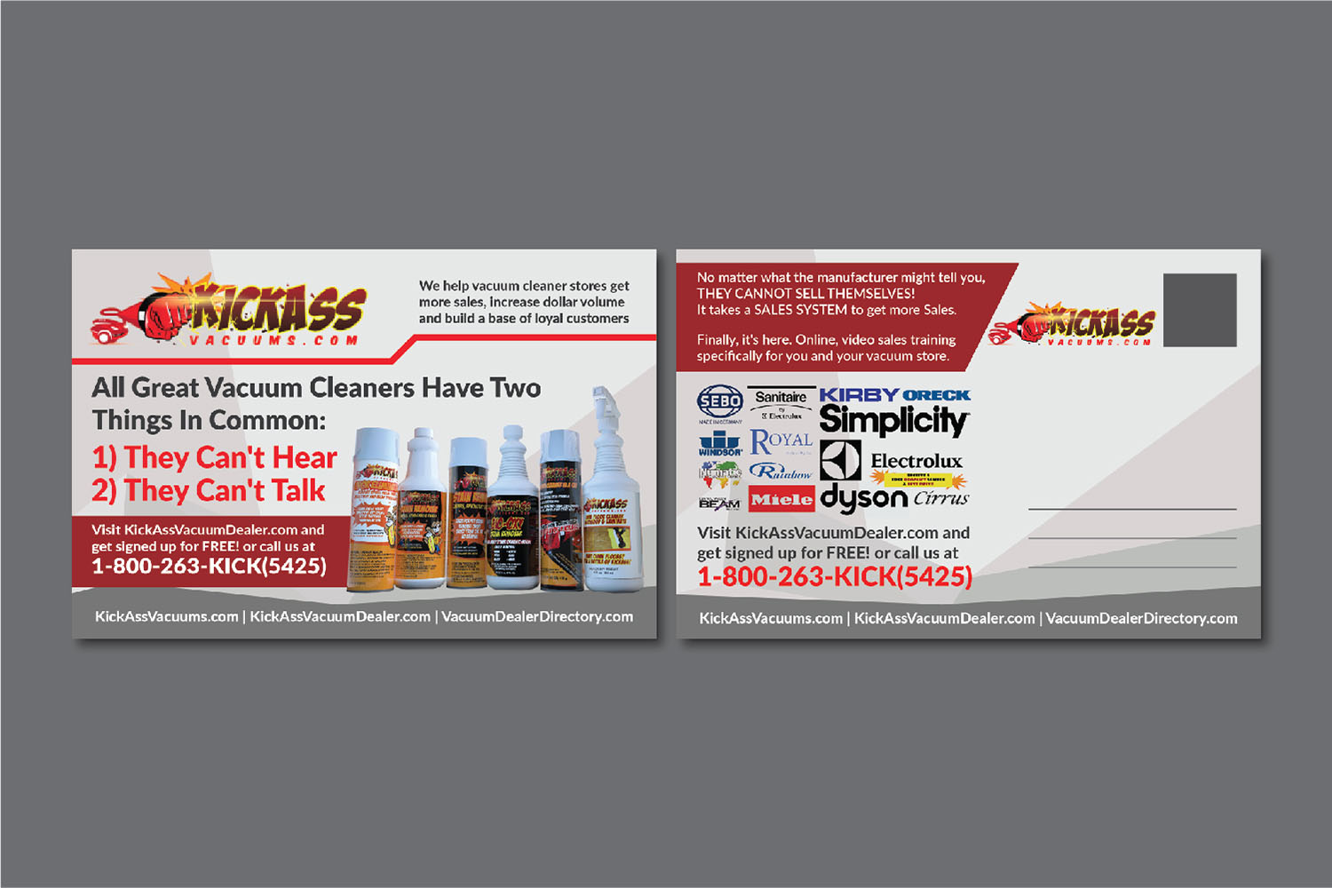 Flyer Design by Deziners Zone for KickAssVacuums.com | Design #15518895