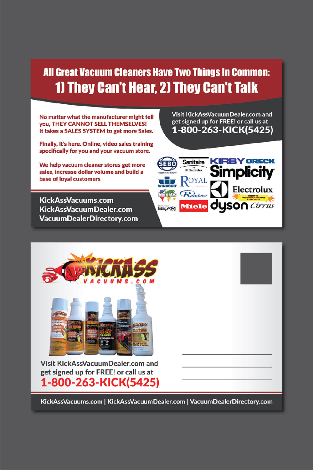 Flyer Design by Deziners Zone for KickAssVacuums.com | Design #15537561
