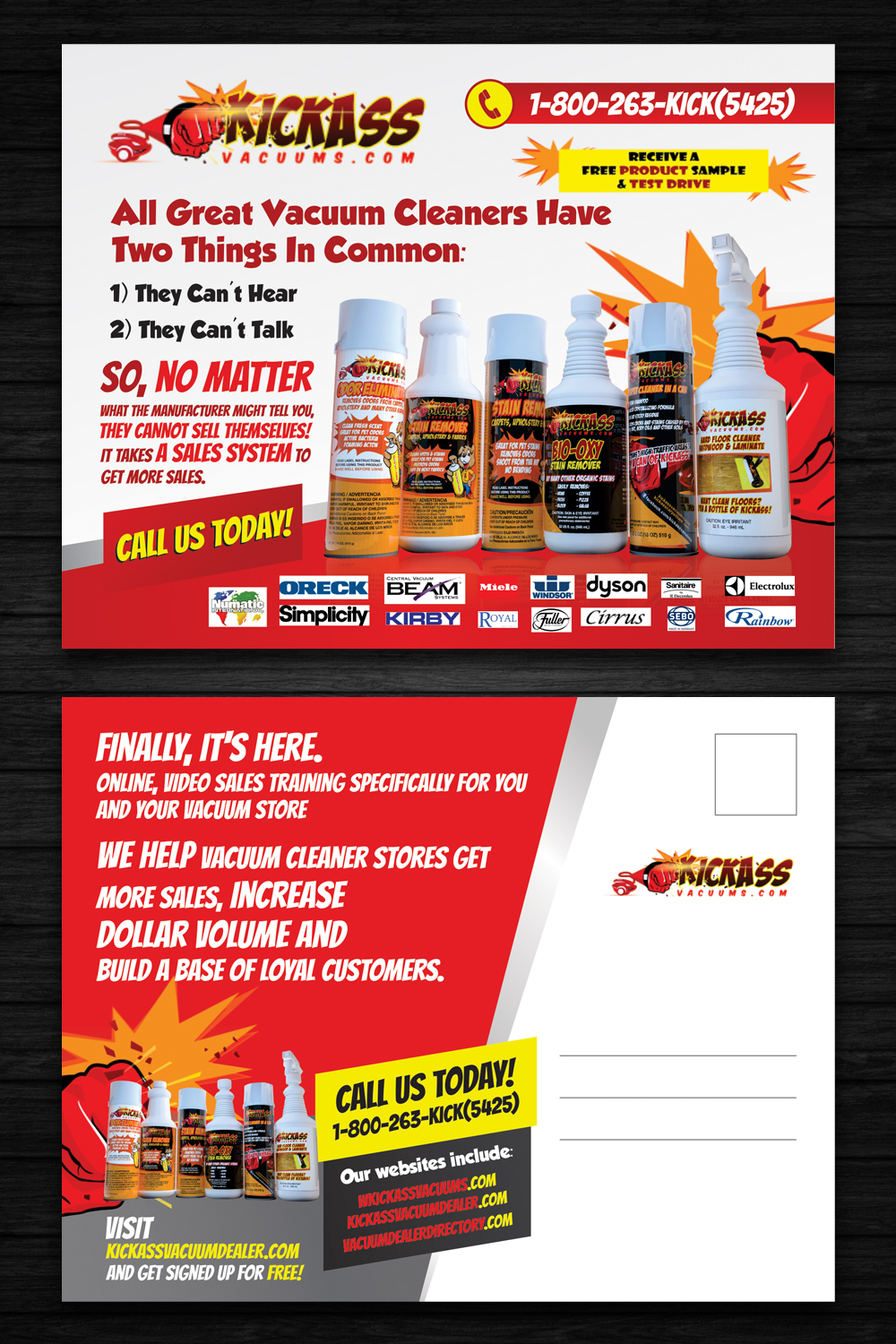 Flyer Design by OwnDesign for KickAssVacuums.com | Design #15526753