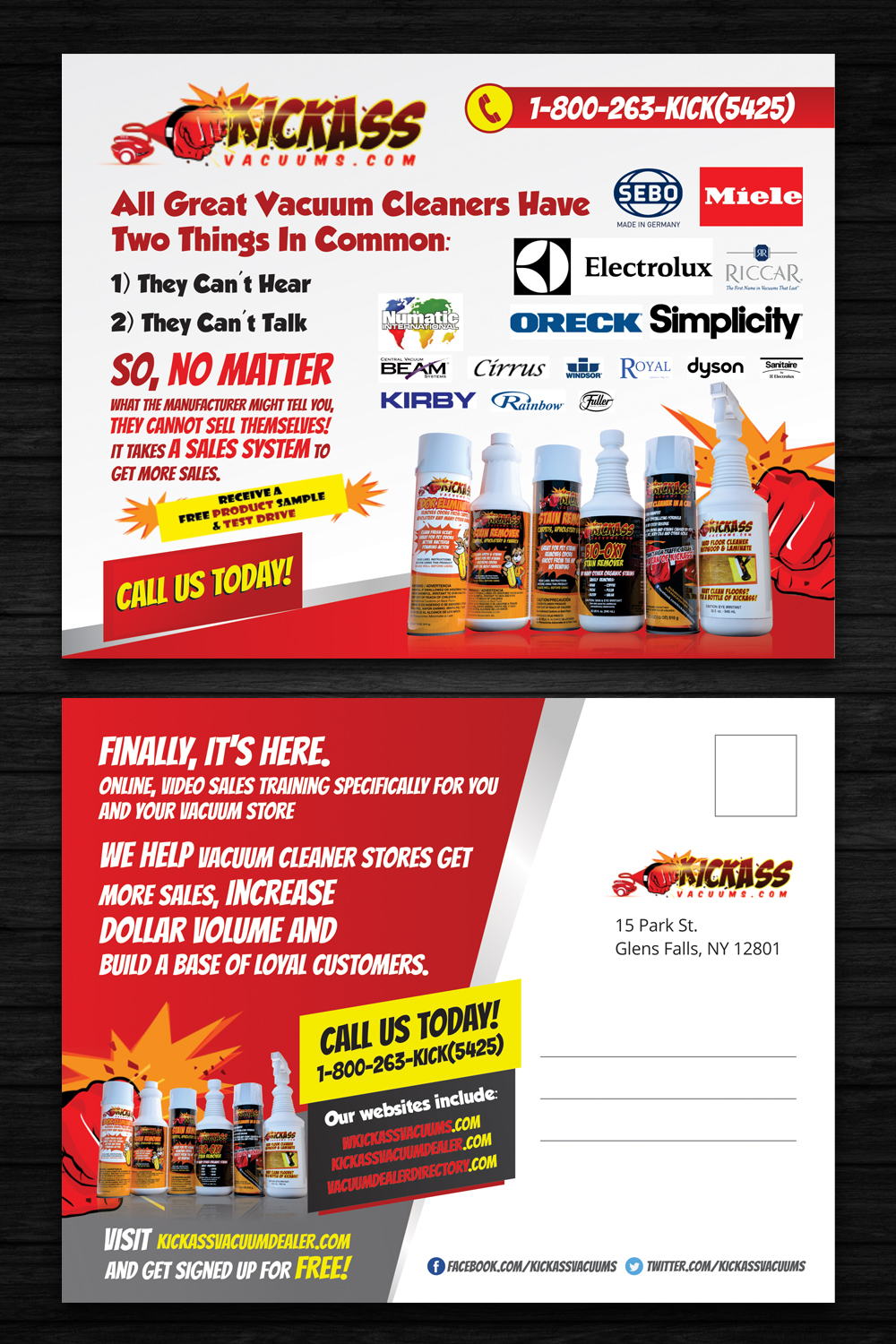 Design de Flyer par OwnDesign pour KickAssVacuums.com | Design #15535597