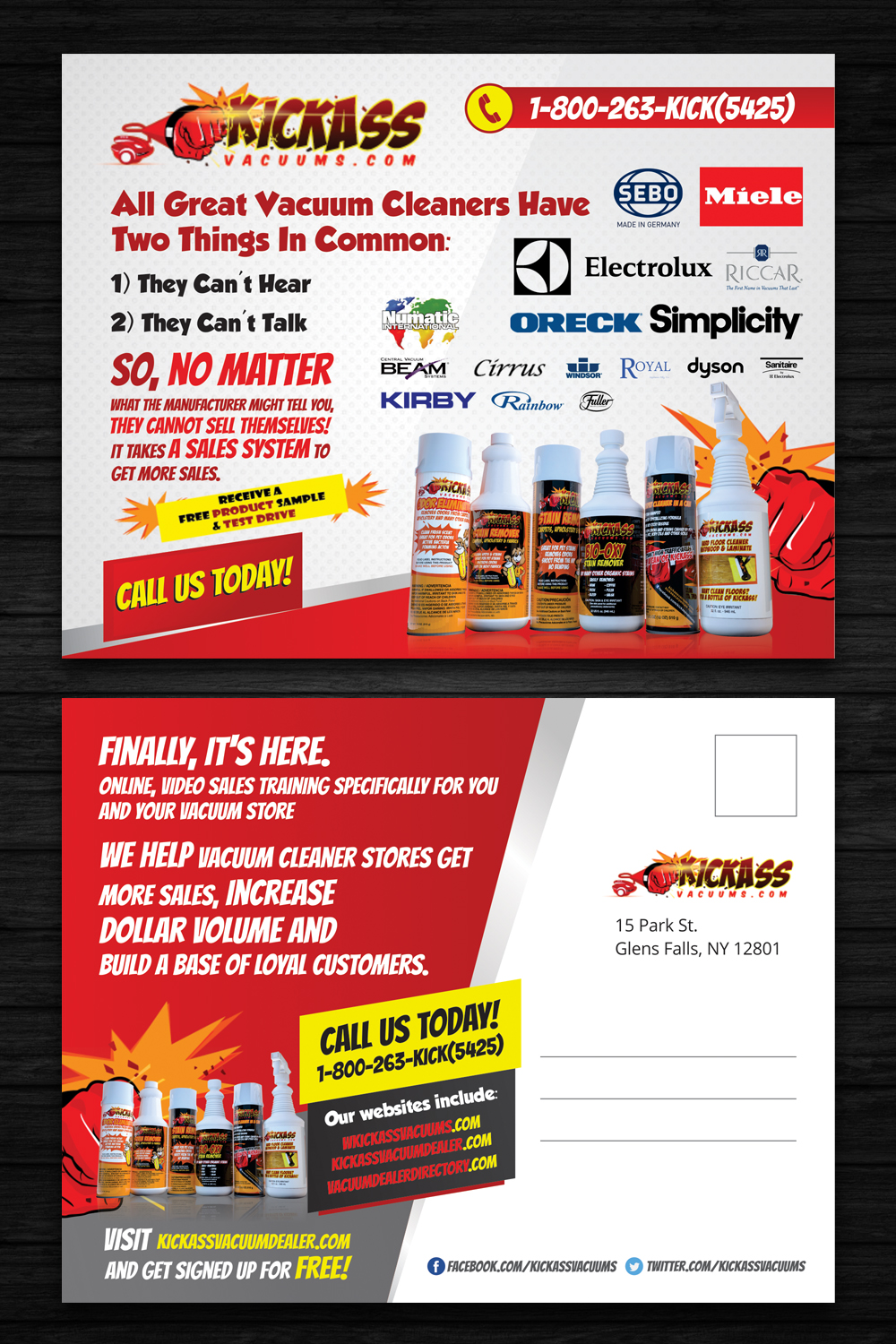 Flyer Design by OwnDesign for KickAssVacuums.com | Design #15535598