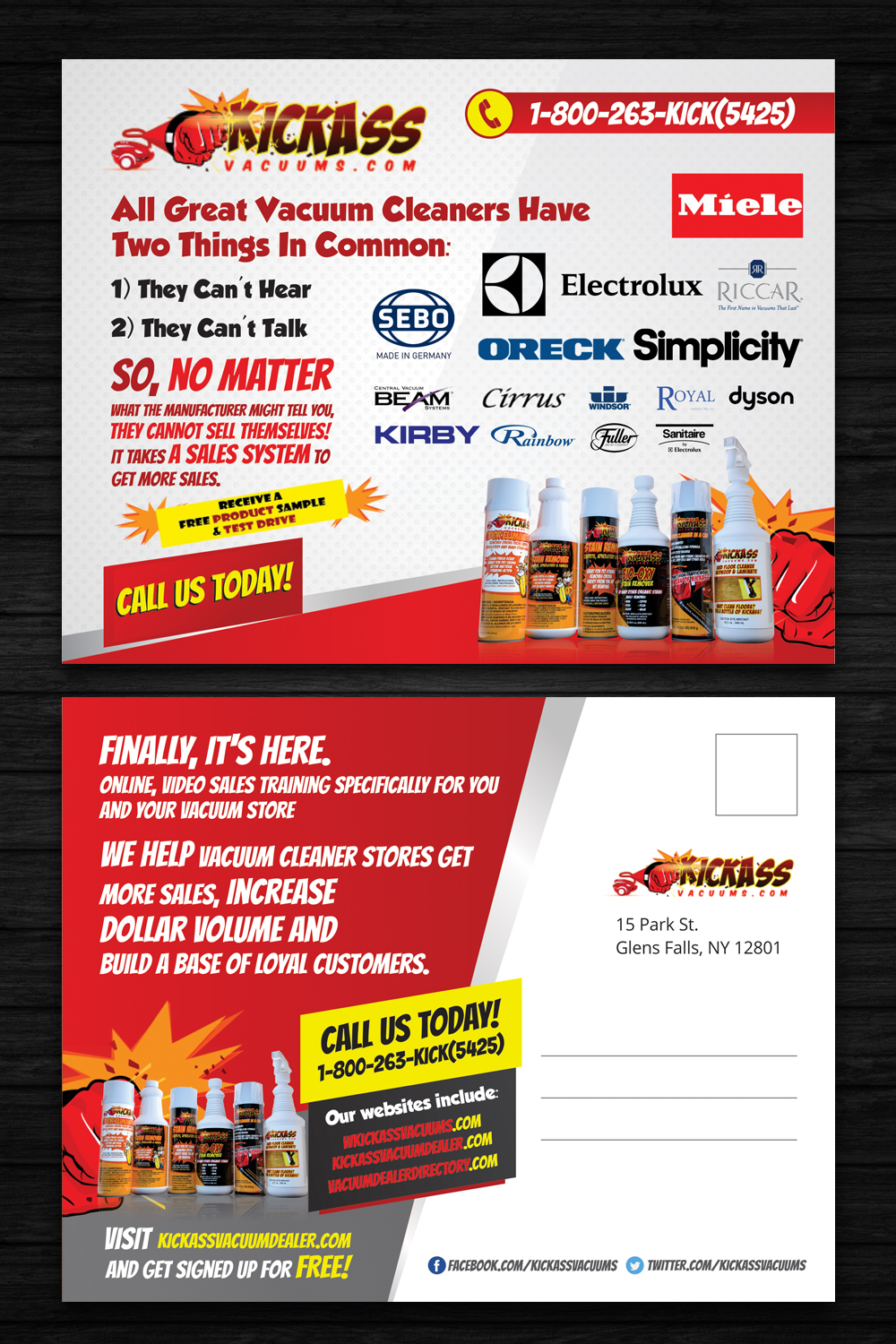 Design de Flyer par OwnDesign pour KickAssVacuums.com | Design #15545375