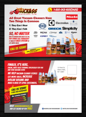 Flyer Design by OwnDesign for KickAssVacuums.com | Design: #15589567