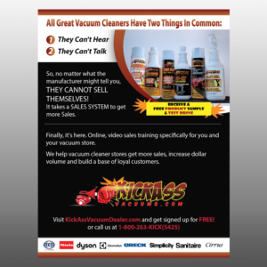 Flyer Design by Mon01 for KickAssVacuums.com | Design: #15514747