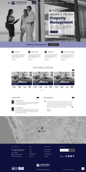 A UK based Lettings and Property Management Company - Tuna Fish Property | Design Wordpress par Memorylane
