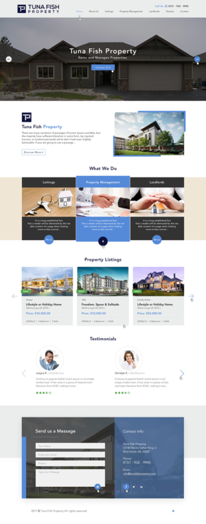 A UK based Lettings and Property Management Company - Tuna Fish Property | Design Wordpress par Ved Web Services