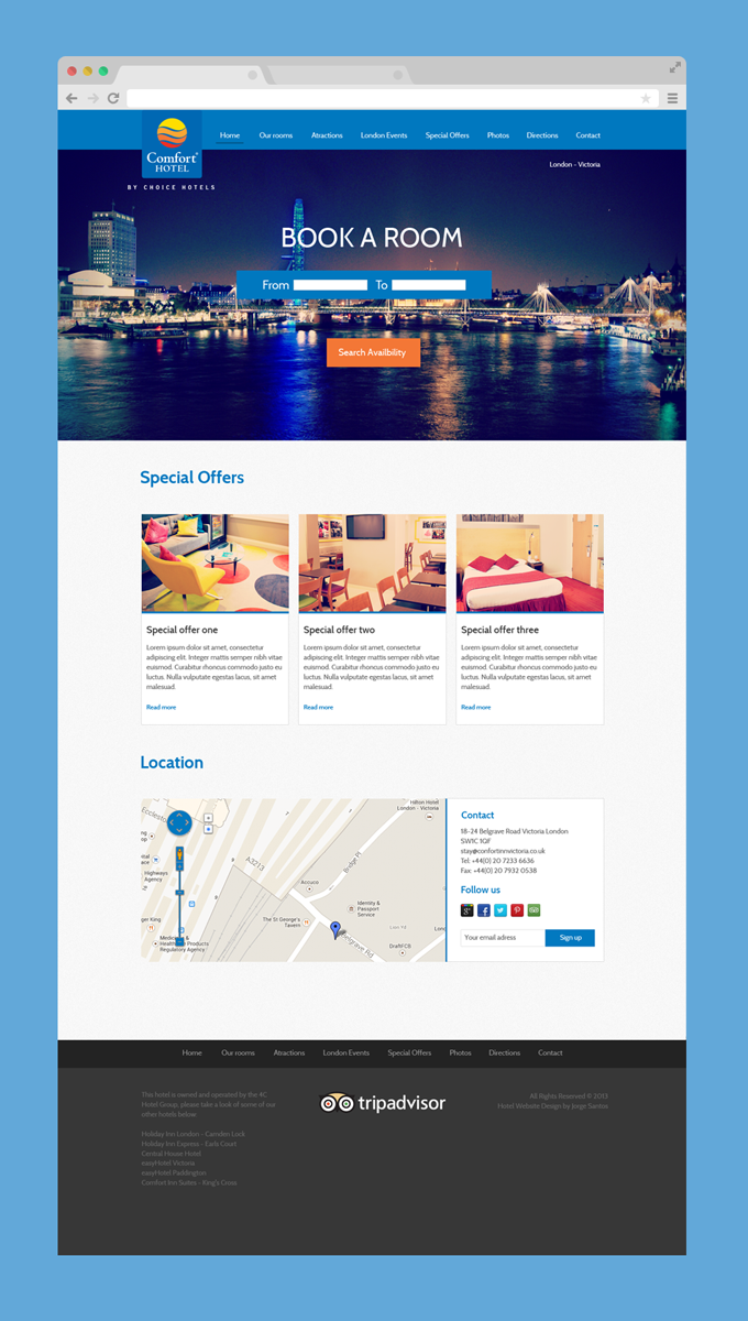 Upmarket, Modern, Hotel Web Design for Booking Whizz Limited by jorge ...