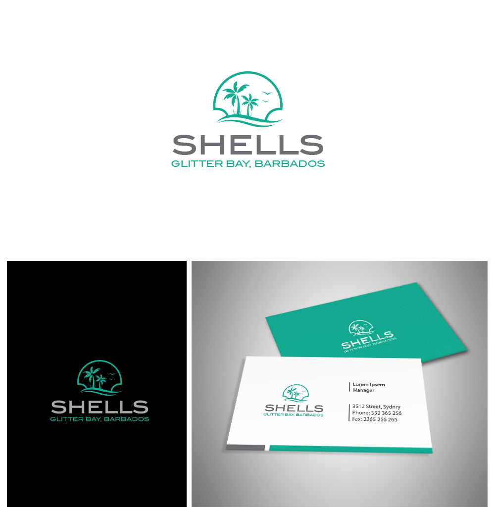 Logo Design by Deziners Zone for Shells, Glitter Bay ,Barbados | Design #15722577