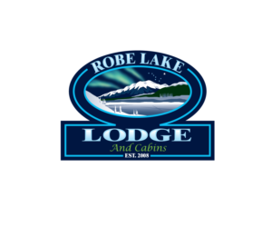 Robe Lake Lodge and Cabins EST. 2008 | Diseño de Logo por Buck Tornado