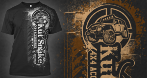 Tshirt design suitable for 4WD company