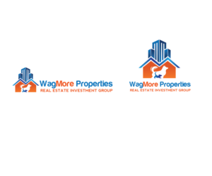 WagMore Properties (large font) Real Estate Investment Group (small font under WagMore Properties) | Logo Design by renderman