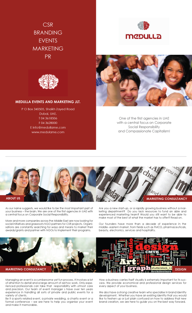 Brochure Design by Andreangles1 for Medulla | Design #2626047
