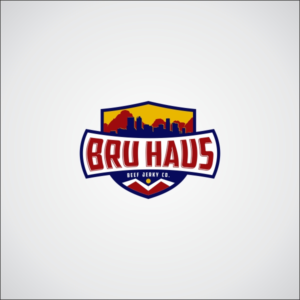 Logo Design by Vikstar for Bru Haus Beef Jerky | Design: #15548355