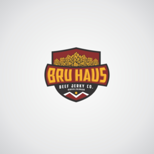 Logo Design by Vikstar for Bru Haus Beef Jerky | Design: #15584538
