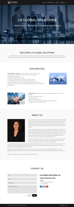 International Business Consulting Company Website | Diseño Wordpress por CharaFathimalil